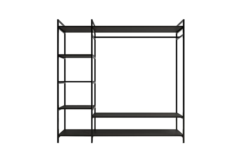 Vaatekaappi Trendel 180x40 cm - Musta - Säilytys - Vaatesäilytys - Vaatekaappi