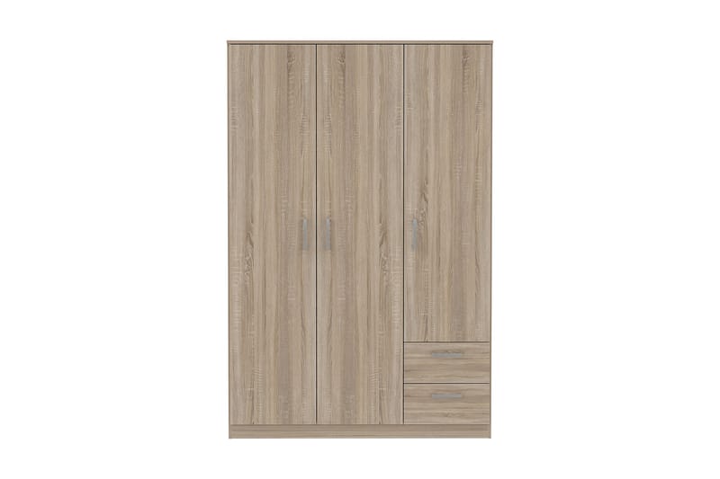 Vaatekaappi Trerank 123x185 cm - Ruskea - Säilytys - Vaatesäilytys - Vaatekaappi