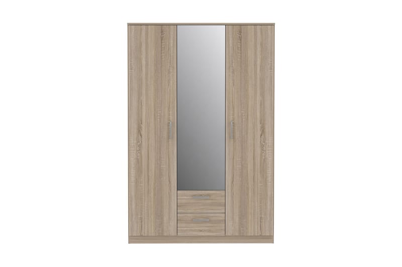 Vaatekaappi Trerank 123x185 cm - Ruskea - Säilytys - Vaatesäilytys - Vaatekaappi