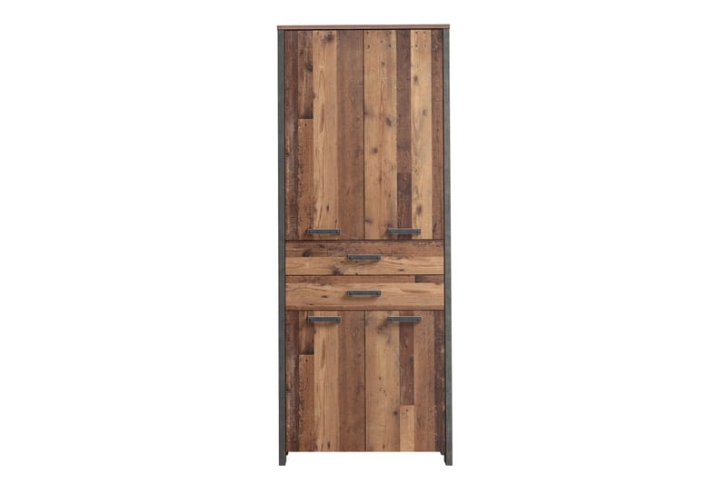 Vaatekaappi Trevorton 87x221 cm - Ruskea / Harmaa - Säilytys - Vaatesäilytys - Vaatekaappi