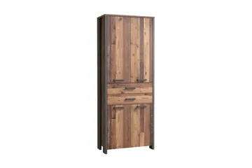 Vaatekaappi Trevorton 87x221 cm - Ruskea / Harmaa - Säilytys - Vaatesäilytys - Vaatekaappi
