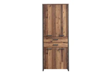Vaatekaappi Trevorton 87x221 cm - Ruskea / Harmaa - Säilytys - Vaatesäilytys - Vaatekaappi