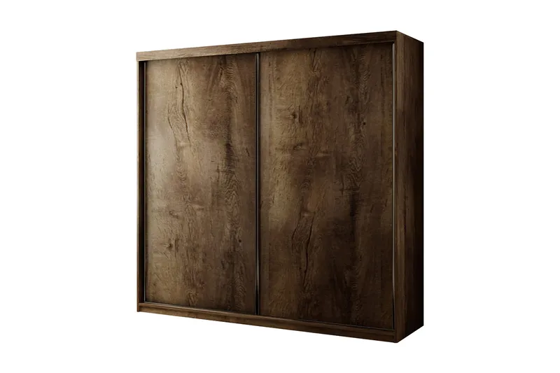 Vaatekaappi Trissma LED-valaistus Sininen 200 cm, Tumma Saarni