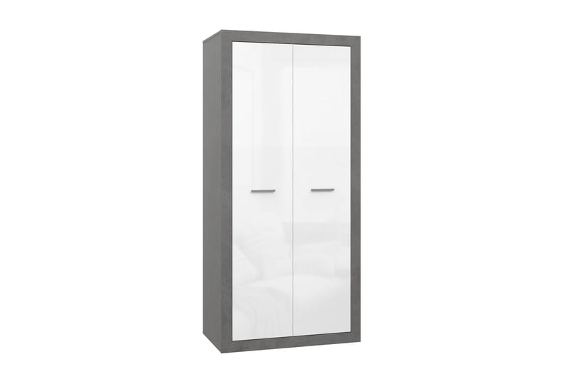 Vaatekaappi Uzunkop 54x92 cm - Harmaa/Valkoinen - Säilytys - Vaatesäilytys - Vaatekaappi