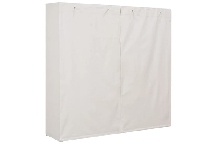 Vaatekaappi valkoinen 173x40x170 cm kangas - Valkoinen - Vaatekaappi