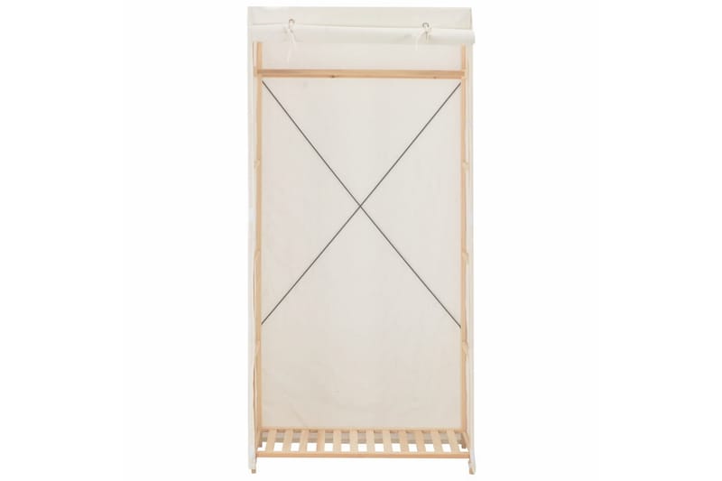 Vaatekaappi valkoinen 79x40x170 cm kangas - Valkoinen - Säilytys - Vaatesäilytys - Vaatekaappi
