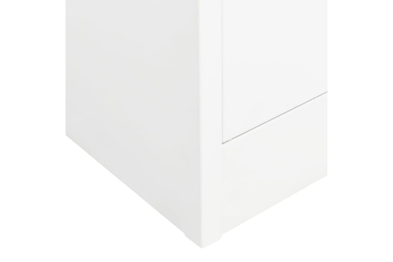 Vaatekaappi valkoinen 80x50x180 cm teräs - Säilytys - Vaatesäilytys - Vaatekaappi