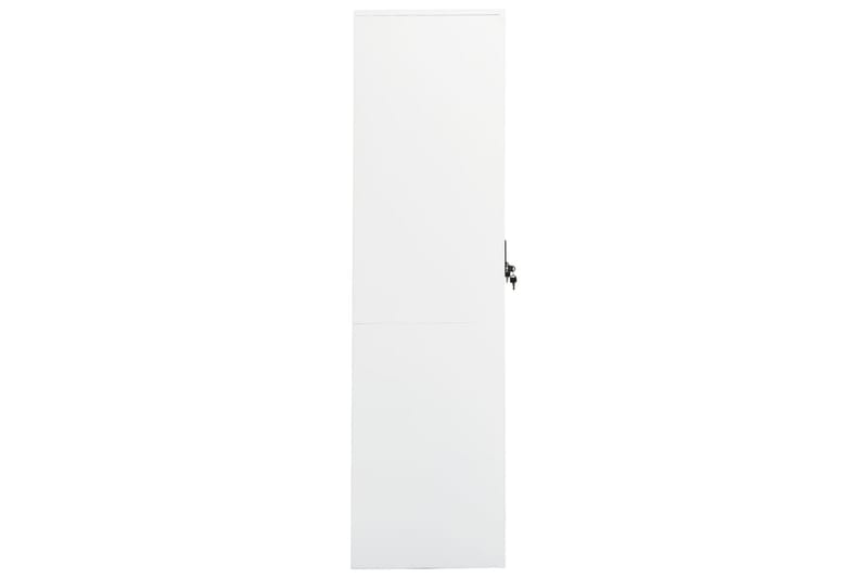Vaatekaappi valkoinen 80x50x180 cm teräs - Säilytys - Vaatesäilytys - Vaatekaappi
