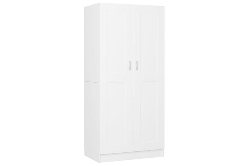 Vaatekaappi valkoinen 82,5x51,5x180 cm lastulevy - Säilytys - Vaatesäilytys - Vaatekaappi