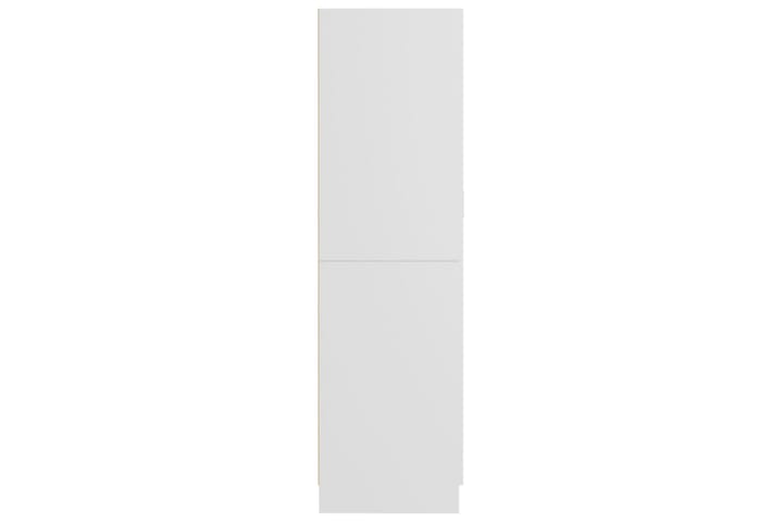 Vaatekaappi valkoinen 82,5x51,5x180 cm lastulevy - Vaatekaappi