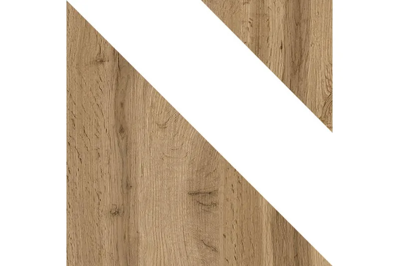 Vaatekaappi - Valkoinen/Tammi - Säilytys - Vaatesäilytys - Vaatekaappi