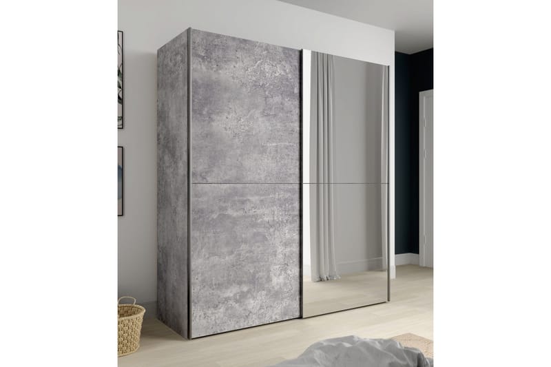 Vaatekaappi Velingrad 62x171 cm - Harmaa - Säilytys - Vaatesäilytys - Vaatekaappi