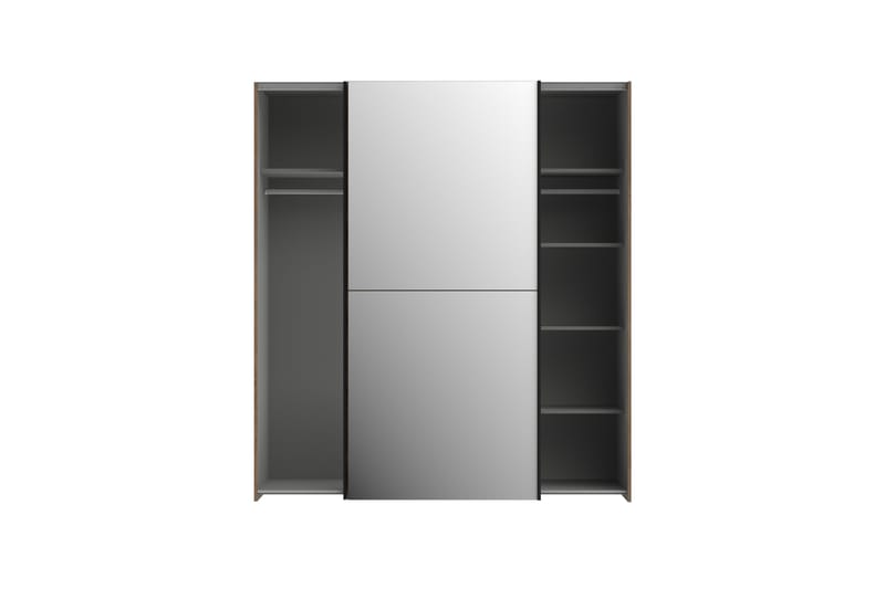 Vaatekaappi Velingrad 62x171 cm - Ruskea/Musta - Säilytys - Vaatesäilytys - Vaatekaappi