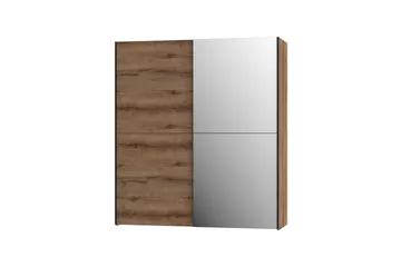 Vaatekaappi Velingrad 62x171 cm - Ruskea/Musta - Säilytys - Vaatesäilytys - Vaatekaappi