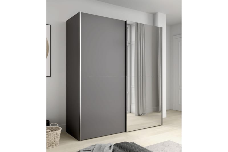 Vaatekaappi Velingrad 62x171 cm - Tummanharmaa - Säilytys - Vaatesäilytys - Vaatekaappi