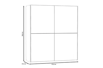 Vaatekaappi Velingrad 62x171 cm - Valkoinen - Säilytys - Vaatesäilytys - Vaatekaappi