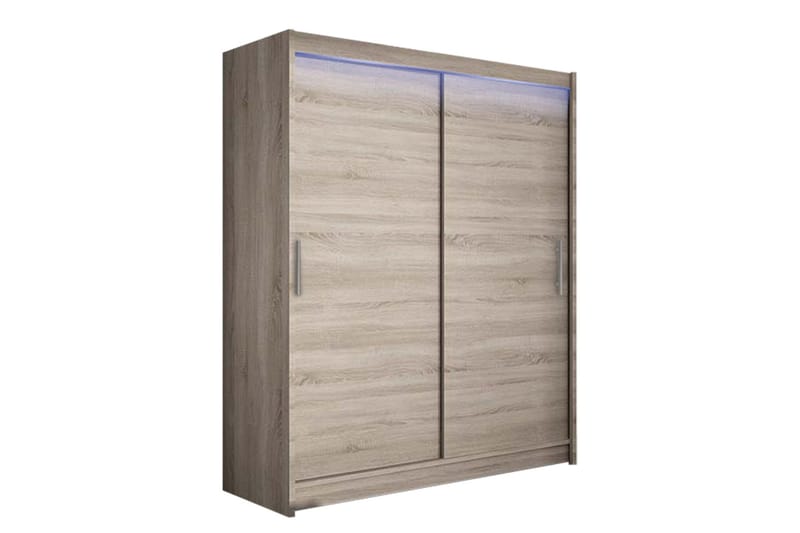 Vaatekaappi Westa 150x58x200 cm - Beige / Harmaa / Valkoinen - Säilytys - Vaatesäilytys - Vaatekaappi