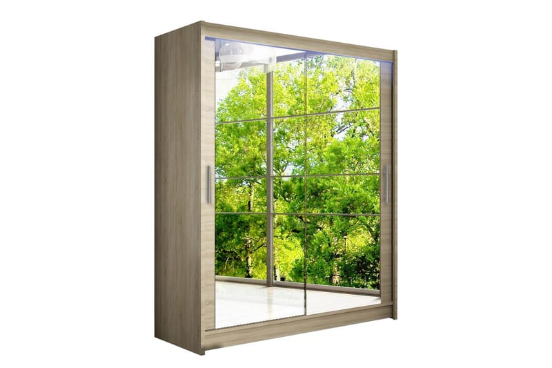 Vaatekaappi Westa 150x58x200 cm, Beige/Valkoinen