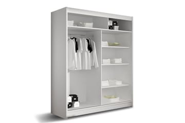 Vaatekaappi Westa 150x58x200 cm - Beige/Valkoinen - Säilytys - Vaatesäilytys - Vaatekaappi