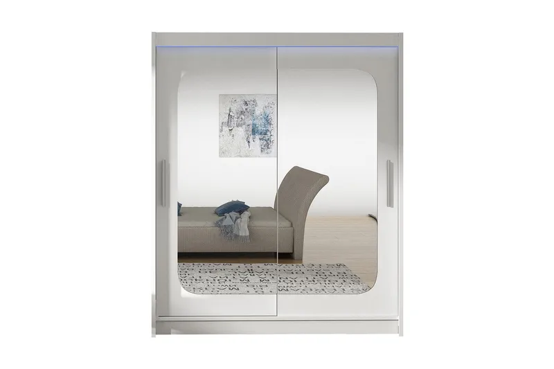 Vaatekaappi Westa 150x58x200 cm, Valkoinen