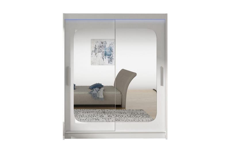 Vaatekaappi Westa 150x58x200 cm - Valkoinen - Säilytys - Vaatesäilytys - Vaatekaappi