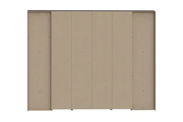 Vaatekaappi Yundola 62x280 cm - Ruskea/Musta - Säilytys - Vaatesäilytys - Vaatekaappi