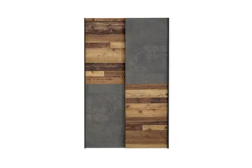 Vaatekaappi Zlatograd 42x120 cm - Luonnonväri/Tummanharmaa - Säilytys - Vaatesäilytys - Vaatekaappi