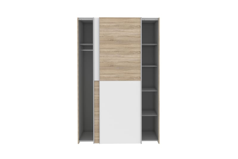 Vaatekaappi Zlatograd 62x120 cm - Ruskea/Valkoinen - Säilytys - Vaatesäilytys - Vaatekaappi
