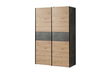 Vaatekaappi Zlatograd 62x120 cm - Vaalea Luonnonväri/Harmaa - Säilytys - Vaatesäilytys - Vaatekaappi