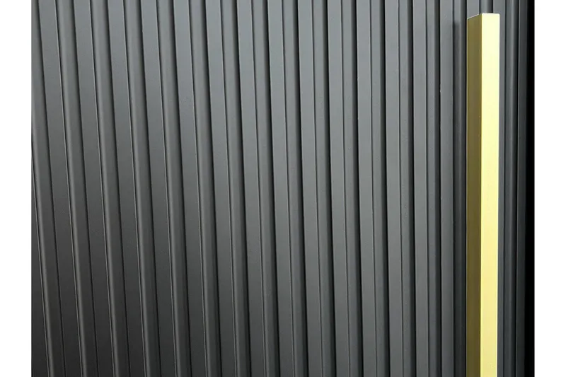 Vaatekaappi peilillä Dunvegan - Musta - Säilytys - Vaatesäilytys - Vaatekaappi