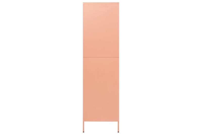 Vaatekaappi pinkki 90x50x180 cm teräs - Säilytys - Vaatesäilytys - Vaatekaappi