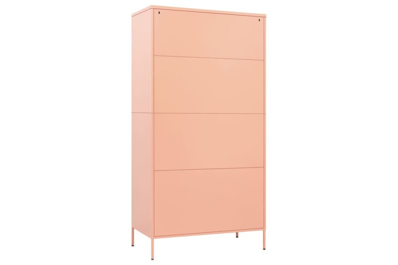 Vaatekaappi pinkki 90x50x180 cm teräs - Säilytys - Vaatesäilytys - Vaatekaappi