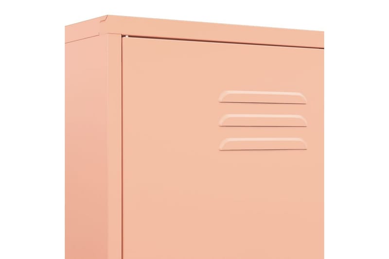 Vaatekaappi pinkki 90x50x180 cm teräs - Säilytys - Vaatesäilytys - Vaatekaappi