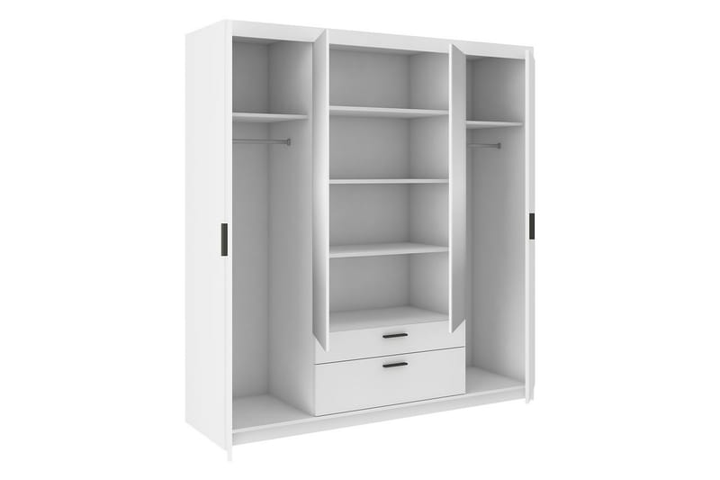 Vaatekaappi Peilillä Sveaborg 53x190x176,3 cm - Luonnonväri - Säilytys - Vaatesäilytys - Vaatekaappi