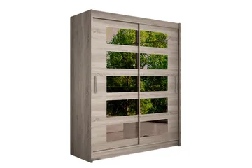 Vaatekaappi Presto liukuovet 5-osainen Peili