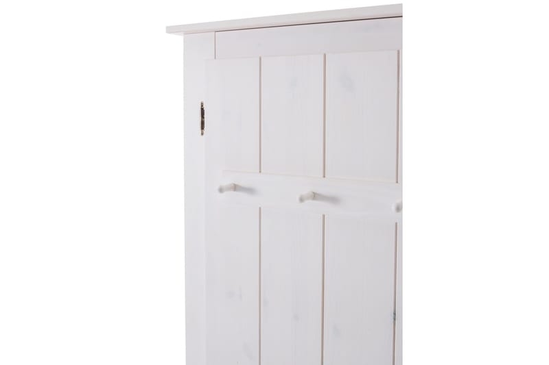 Vaatekaappi peilillä Mooglie - Valkoinen - Säilytys - Vaatesäilytys - Vaatekaappi