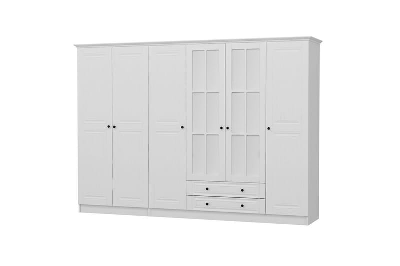 Vaatekaappi peilillä Cambrian - Valkoinen - Säilytys - Vaatesäilytys - Vaatekaappi