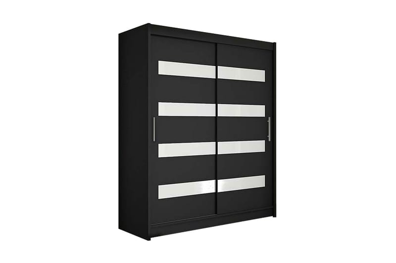 Vaatekaappi Presto Kapea liukuovilla, Musta