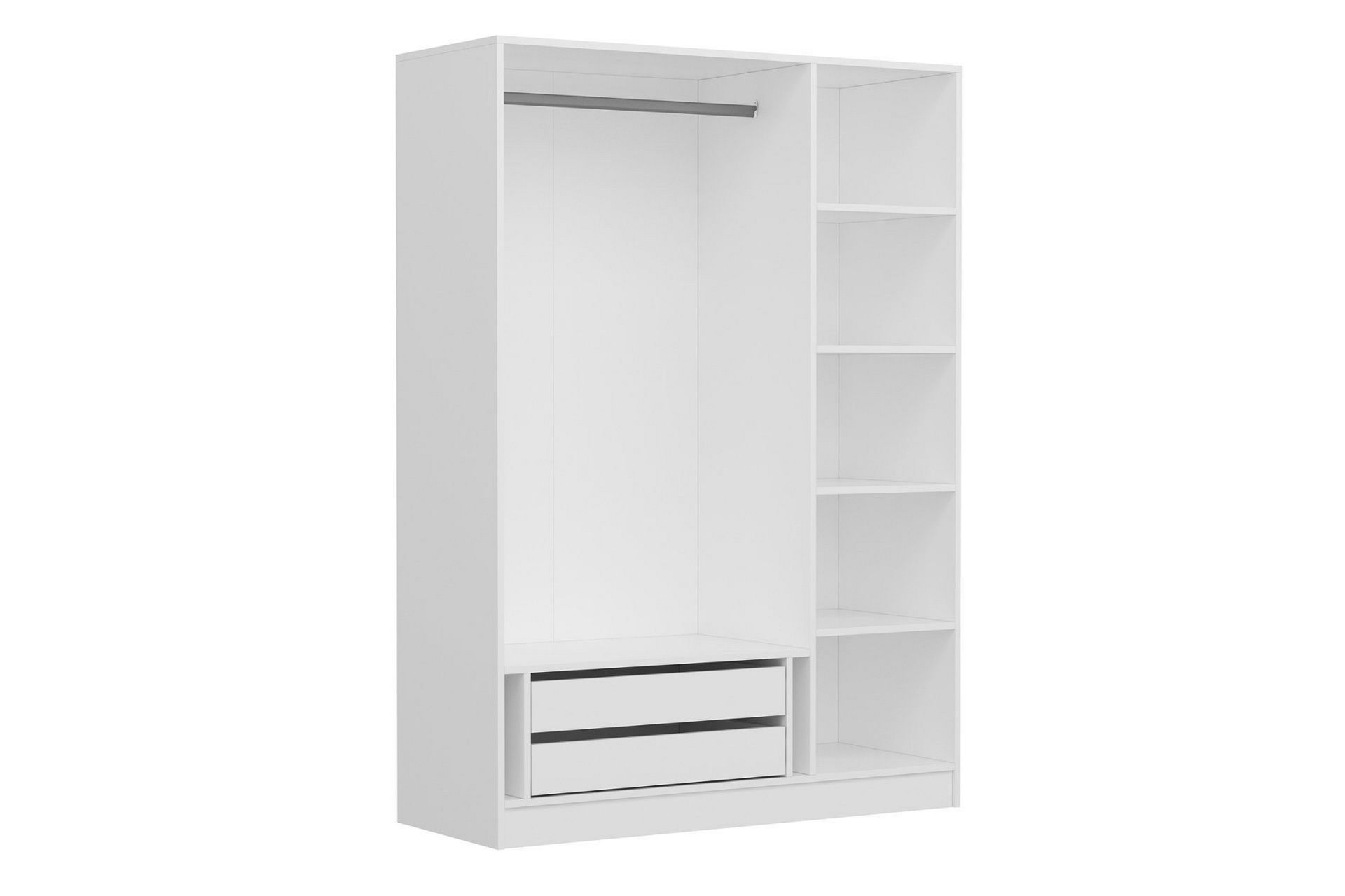 Vaatekaappi peilillä Cambrian - Beige - Säilytys - Vaatesäilytys - Vaatekaappi