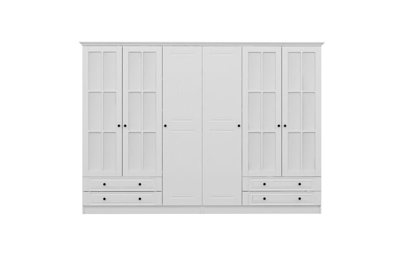 Vaatekaappi peilillä Cambrian - Valkoinen - Säilytys - Vaatesäilytys - Vaatekaappi