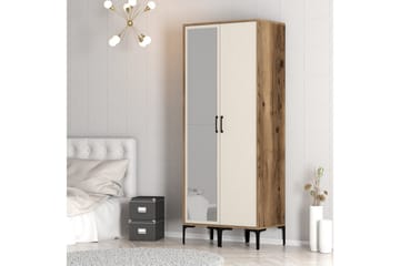 Vaatekaappi peilillä Goianira - Kerma - Säilytys - Vaatesäilytys - Vaatekaappi