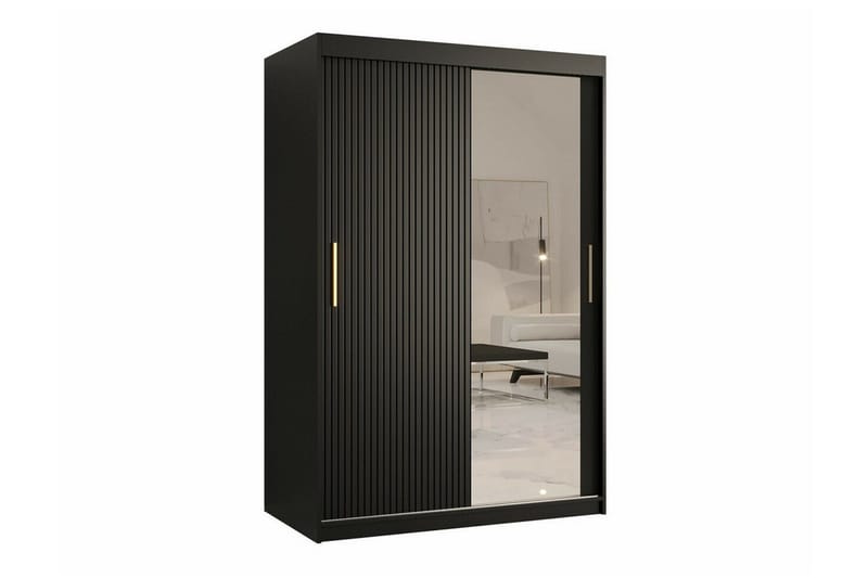 Vaatekaappi peilillä Dunvegan, Musta