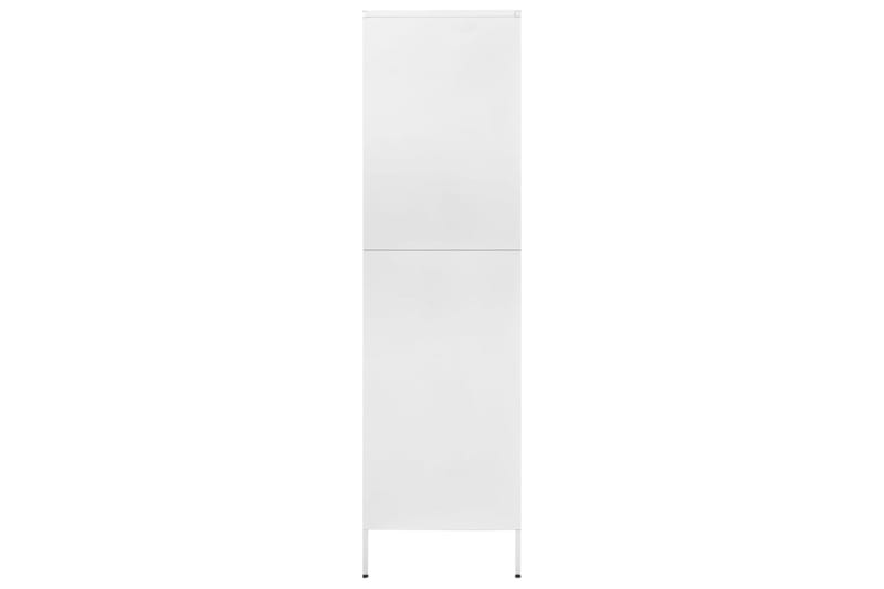 Vaatekaappi valkoinen 90x50x180 cm teräs - Säilytys - Vaatesäilytys - Vaatekaappi