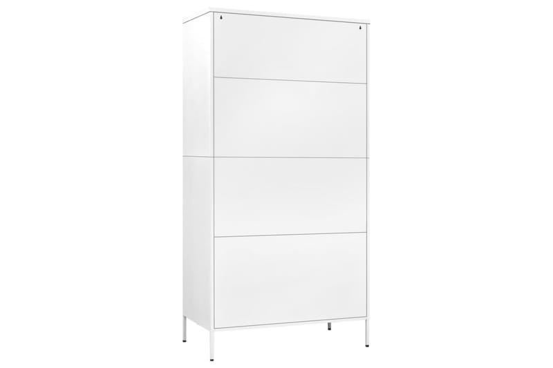 Vaatekaappi valkoinen 90x50x180 cm teräs - Säilytys - Vaatesäilytys - Vaatekaappi