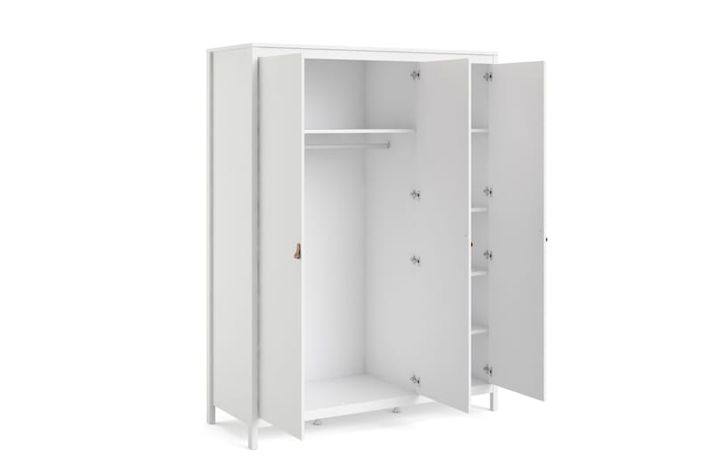 Vallvidera-vaatekaappi 58x150 cm - Valkoinen - Säilytys - Vaatesäilytys - Vaatekaappi