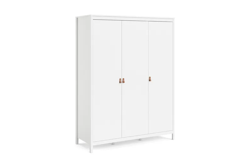 Vallvidera-vaatekaappi 58x150 cm - Valkoinen - Säilytys - Vaatesäilytys - Vaatekaappi