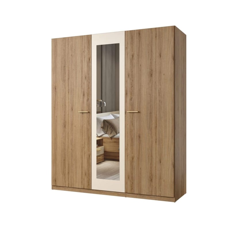 Vaatekaappi Vertina 3 ovea ja 1 peili, undefined