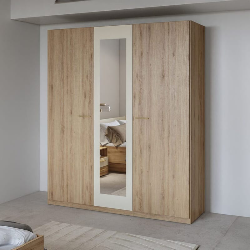 Vaatekaappi Vertina 3 ovea ja 1 peili - Säilytys - Vaatesäilytys - Vaatekaappi