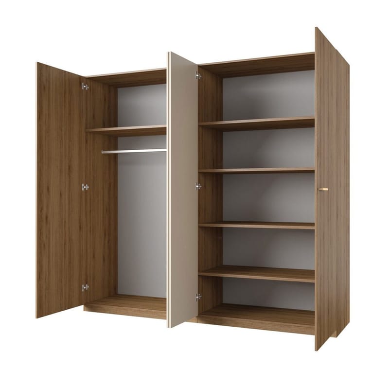 Vaatekaappi Vertina 4 ovea ja 2 peiliä - Säilytys - Vaatesäilytys - Vaatekaappi