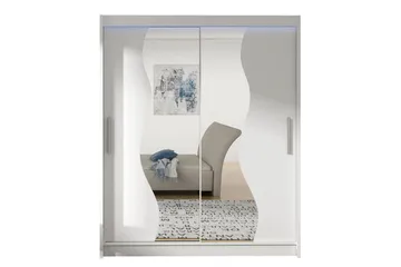 Vaatekaappi Westa 150x58x200 cm - Valkoinen - Säilytys - Vaatesäilytys - Vaatekaappi
